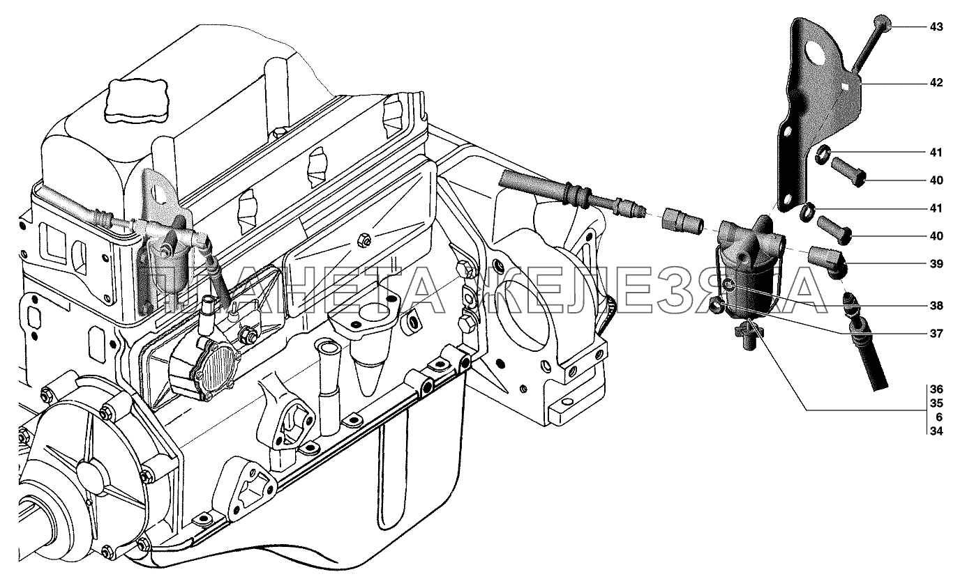 Фильтр тонкой очистки топлива УАЗ-31519